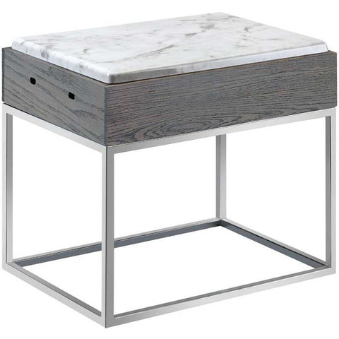 Cal Mil Ashwood Gray Marble Riser, 15 x 11 x 13.25 inch.