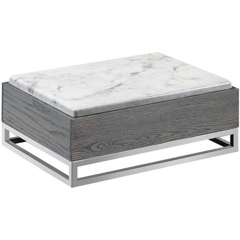 Cal Mil Ashwood Gray Marble Riser, 15 x 11 x 6.25 inch.