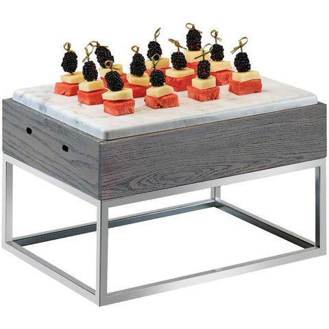 Cal Mil Ashwood Gray Marble Riser, 15 x 11 x 9.25 inch.
