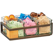 Cal Mil Sierra Bronze 6 Jar Display, 12.5 x 9 x 4.5 inch.