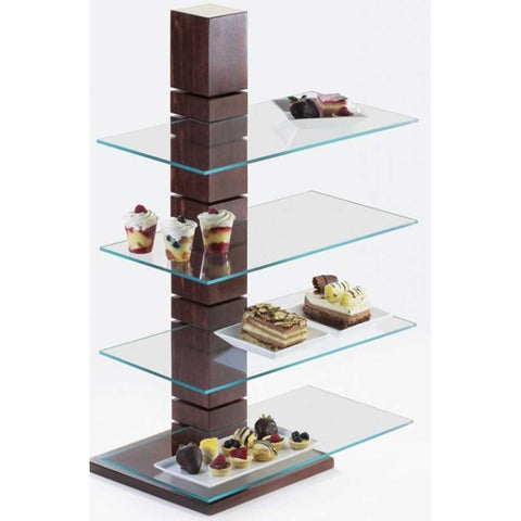 Cal Mil Wood Westport Pillar Riser, 9 x 9 x 32.5 inch.