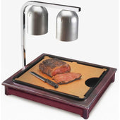Cal Mil Lightwood Cut Mate High Heat Carving Station, 22 x 18 x 4 inch.