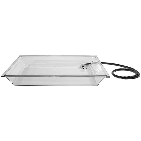 Cal Mil Clear Acrylic Extra Rectangular Ice Pan for IP Unit, 28 x 20 x 4 inch.