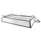 Cal Mil Platinum Large 110 Volt Mirror Ice Carving Pedestal with LED Feature, 24 x 48 x 14 inch.