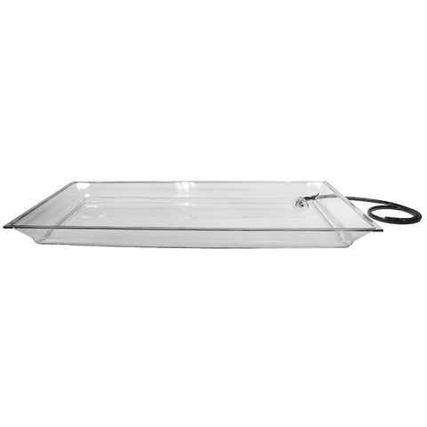 Cal Mil Clear Acrylic Large Rectangular Ice Pan for IP Unit, 24 x 48 x 4 inch.