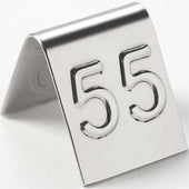 American Metalcraft Mini Stainless Steel No.1-99 Number Tent Set, 1 inch Square -- 1 set.