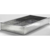 American Metalcraft Stainless Steel Large Hammered Double Wall Crate -- 2 per case.