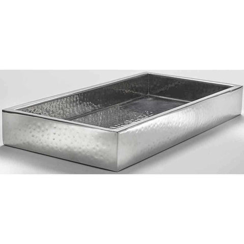 American Metalcraft Stainless Steel Large Hammered Double Wall Crate -- 2 per case.