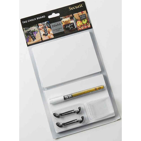 American Metalcraft Large White Mini Chalk Card Set