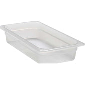 Cambro Translucent Polypropylene Third Size Food Pan, 2 1/2 inch Depth -- 6 per case.