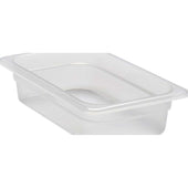 Cambro Translucent Polypropylene Fourth Size Food Pan, 2 1/2 inch Depth -- 6 per case.