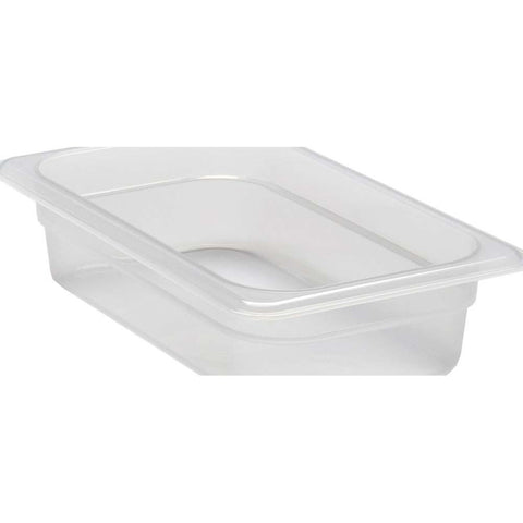 Cambro Translucent Polypropylene Fourth Size Food Pan, 2 1/2 inch Depth -- 6 per case.
