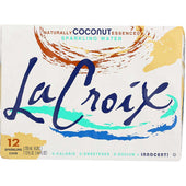 Lacroix Coconut Sparkling Water, 12 Fluid Ounce Can -- 24 per case.