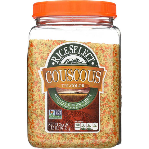 Rice Select Tri Color Couscous, 26.5 Ounce -- 4 per case.