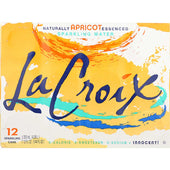 Lacroix Apricot Sparkling Water, 12 Fluid Ounce - 12 per pack -- 2 packs per case.