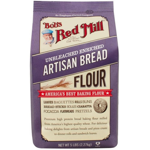 Bobs Red Mill Artisan Bread Flour, 5 Pound -- 4 per case