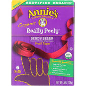 Annies Homegrown Organic Bendy Berry Really Peely Fruit Tape, 4.5 Ounce -- 8 per case