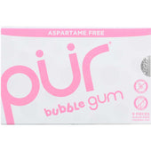 Pur Bubble Gum Sugarfree Chewing Gum, 9 count per pack -- 12 per case.