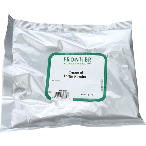 Frontier Herb Cream of Tartar Powder, 16 Ounce -- 6 per case