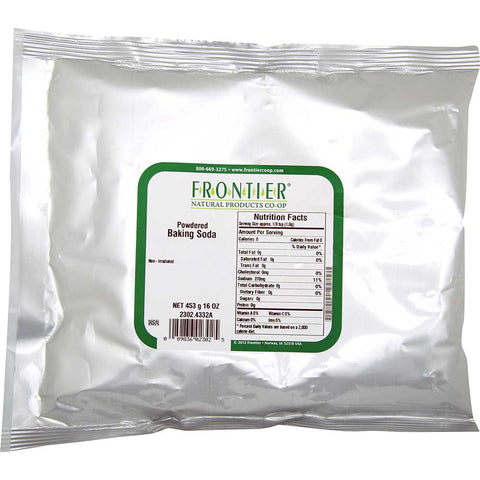 Frontier Herb Baking Soda Powder, 16 Ounce -- 6 per case