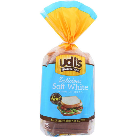 Udis Granola Gluten Free White Sandwich Bread Loaf, 12 Ounce -- 8 per case.