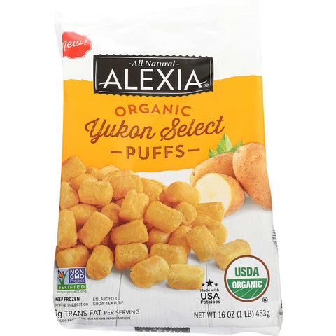 Alexia Foods Organic Yukon Select Puffs, 16 Ounce -- 12 per case.
