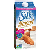 Silk Unsweetened Pure Vanilla Almond Milk, 0.5 Gallon -- 6 per case