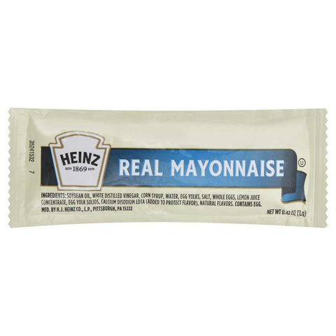 Heinz Mayonnaise Single Serve, 12 Gram -- 500 Case