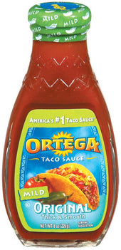Ortega Taco Sauce Mild 12 Case 8 Ounce