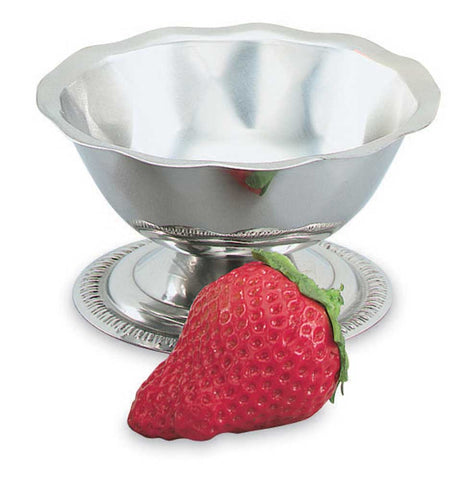 Paneled Sherbet Dish Stainless Steel 3 1/2 Ounce -- 12 Per Case