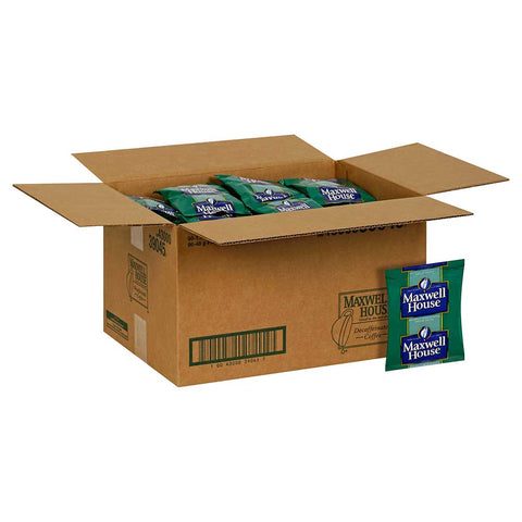 Maxwell House Decaffeinated Super High Yield Coffee - 1.7 oz. fractional pack, 96 packs per case