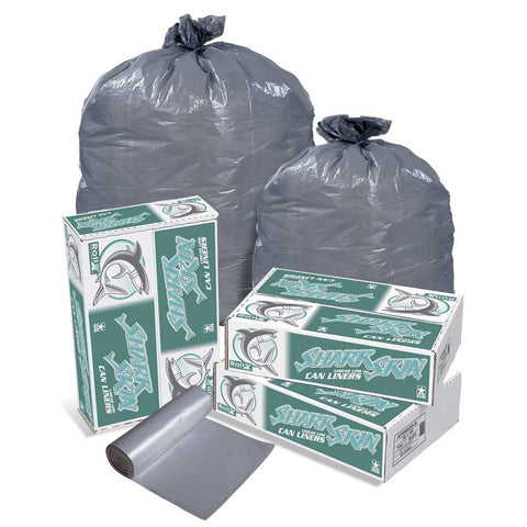 Shark Skin Low Density 0.8 Mil Gray Liner, 43 x 48 inch, 10 count per pack -- 10 per case.