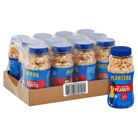 Planters Dry Roasted Peanut, 16 Ounce --12 Case