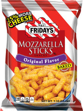 TGI Fridays Mozzarella Snack Sticks - 2.25 oz. bag, 6 per case