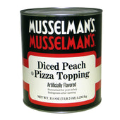 Knouse Foods Musselmans Diced Peach Pizza Topping, 114 Ounce -- 6 per case.