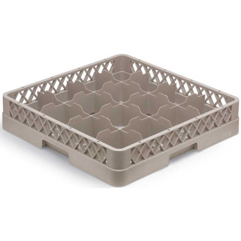 Traex Beige 16 Compartment Full Size Cup Rack with Extenders -- 2 per case.