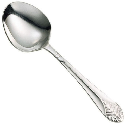 Meteor 18/0 Bouillon Spoon, 5 7/8 inch -- 24 per case.