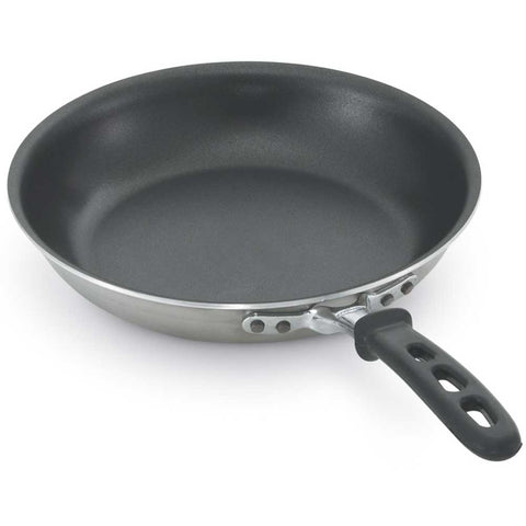 Vollrath Tribute 3 Ply Fry Pans with Ceramiguard II Non-Stick and TriVent Silicone Handle.