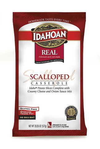 Idahoan Real Scalloped Potato Casserole, 20.35 Ounce -- 12 per case.
