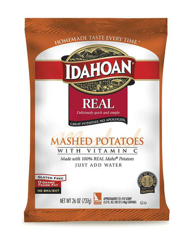 Idahoan Real Mashed Potatoes with Vitamin C, 26 Ounce -- 12 per case.