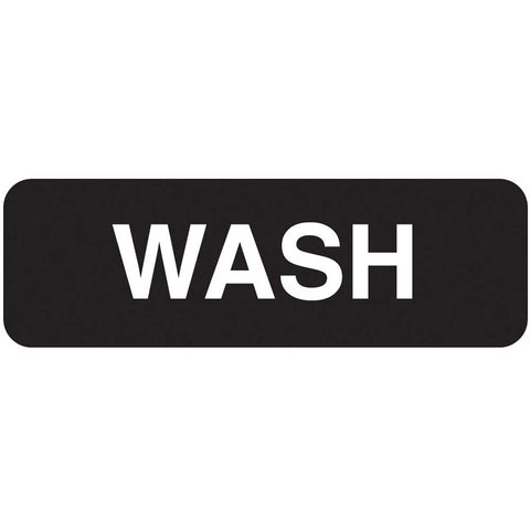 Vollrath Wash Sign, 3 x 9 inch.