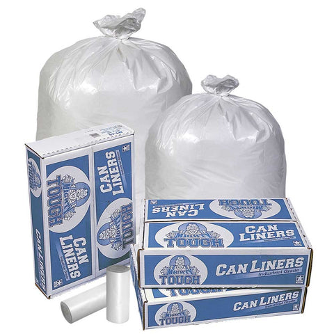 Pitt Plastics Mighty Tough Cantorel White Star Perforated Coreless Roll, 33 Gallon -- 150 per case.