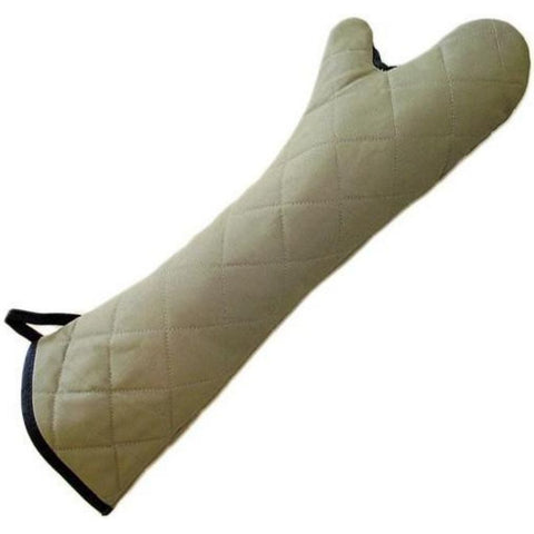 DuraServ Beige Shoulder Length Oven Mitt, 24 inch.