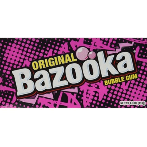 Bazooka Original Bubble Gum, 4 Ounce -- 12 per case.