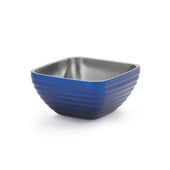 Vollrath Cobalt Blue Square Double Wall Bowl, 1 Quart -- 12 per case.