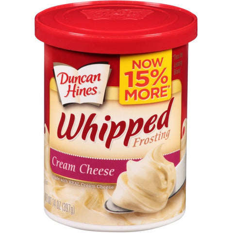Duncan Hines Cream Cheese Whipped Frosting, 14 Ounce -- 8 per case.