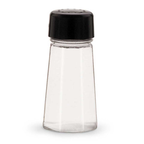 Vollrath Black Polycarbonate Salt and Pepper Shakers -- 72 per case.