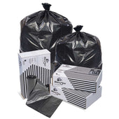 Pitt Plastics Black Perforated Low Density Can Liner -- 100 per case.