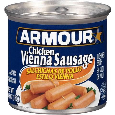 Armour Chicken Vienna Sausage, 4.6 Ounce -- 24 per case.