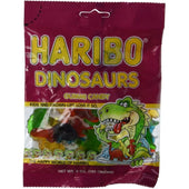 Haribo Dinosaurs Gummy Candy, 5 Ounce -- 12 per case.